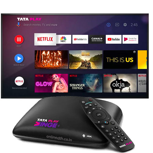 Tata Play Tata Play Binge+ Smart Set Top Box +Hindi Starter HD Pack