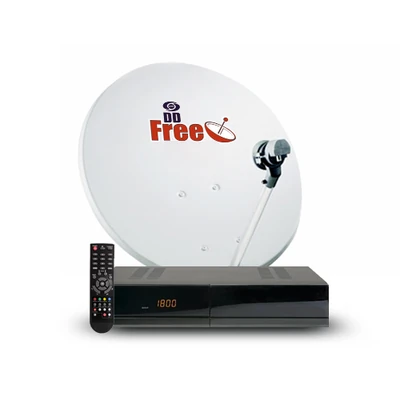 DD Free Dish DTH Mpeg4 HD Set Top Box Including Out Door Unit ( Antenna, LNB & Wire)